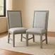 Fiona Mist Gray Upholstered Dining Side Chair Set of 2
