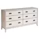 Waverly Rolling Fog 6 Drawer Dresser