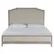 Waverly Beige and Rolling Fog King Upholstered Panel Bed