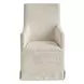 Waverly Beige Upholstered Slipcover Dining Chair