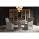 Waverly Beige Upholstered Slipcover Dining Chair