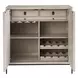 Waverly Rolling Fog and Black 2 Door Bar Cabinet