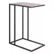 Waverly Beige and Soft Matte Black Rectangular Stone Top Drink Table