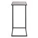 Waverly Beige and Soft Matte Black Rectangular Stone Top Drink Table