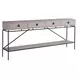 Waverly Rolling Fog and Black Rectangular Long Console Table