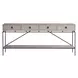 Waverly Rolling Fog and Black Rectangular Long Console Table