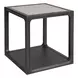 Waverly Ravenwood and Beige Rectangular Stone Top End Table