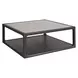 Waverly Ravenwood and Beige Square Stone Top Coffee Table