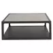 Waverly Ravenwood and Beige Square Stone Top Coffee Table