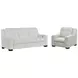 Mixon White Dual Power Reclining Living Room Set with USB Charging