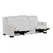 Mixon White Dual Power Reclining Living Room Set with USB Charging