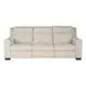 Flexwell Beige Performance Fabric 93" Dual Power Reclining Mixon Sofa with USB Charging