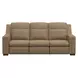 Mixon Brown Leather 93" Dual Power Reclining Sofa with USB Charging