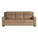 Flexwell Brown Leather 93" Dual Power Reclining Mixon Sofa with USB Charging