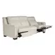 Flexwell Beige Performance Fabric 93" Dual Power Reclining Mixon Sofa with USB Charging