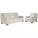 Flexwell Beige Performance Fabric Dual Power Reclining Mixon Living Room Set with USB Charging