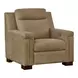 Mixon Brown Leather Dual Power Recliner with USB Charging