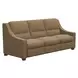 Serene Brown Dual Power Reclining Living Room Set with USB Charging