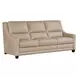 Serene Beige Leather 84" Dual Power Reclining Sofa with USB Charging
