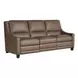 Flexwell Brown Leather 84" Dual Power Reclining Kelce Sofa with USB Charging