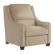 Serene Beige Leather Dual Power Recliner with USB Charging