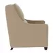 Serene Beige Leather Dual Power Recliner with USB Charging