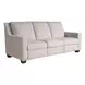 Flexwell Beige Performance Fabric 90" Dual Power Reclining Tucker Sofa with USB Charging