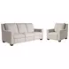 Universal Motion Beige Performance Fabric Dual Power Reclining Tucker Living Room Set with USB Charging