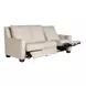 Flexwell White Leather Dual Power Reclining Tucker Living Room Set with USB Charging