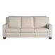 Flexwell White Leather Dual Power Reclining Tucker Living Room Set with USB Charging
