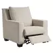 Flexwell Beige Performance Fabric Power Recliner with USB Charging