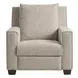 Flexwell Beige Performance Fabric Power Recliner with USB Charging