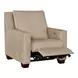 Tucker Brown Leather Power Recliner with USB Charging