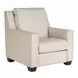 Flexwell White Leather Power Recliner with USB Charging