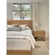 Retreat Sand Dune 2 Drawer Open Saugatuck Nightstand with USB Charging