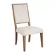 Retreat White Performance Fabric Upholstered Dining Chair Set of 2