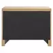 Evermont Organic Natural Oak 2 Drawer Walker Nightstand with USB Charging