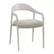 Modern Beige Upholstered Echo Dining Arm Chair