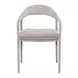 Modern Beige Upholstered Echo Dining Arm Chair