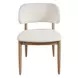 Modern White and Mist Stone Top Dining Room Set