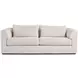 Milo Sheldon Ivory Performance Fabric 92" Sofa with Pillows