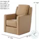 Diva Maximus Caramel Swivel Glider
