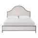 Griffith Park Beige and Gray Queen Upholstered Panel Bed