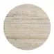 Griffith Park White and Bronze Round Travertine Top Dining Room Set