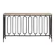 Griffith Park Gray and Oil Rubbed Bronze Rectangular Travertine Top Console Table