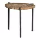 Parkside Brown and Gray Oval Stone Top Large Bunching Table