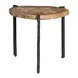 Parkside Brown and Gray Oval Stone Top Small Bunching Table