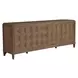 Griffith Park White and Bronze Round Travertine Top Dining Room Set
