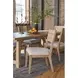 Griffith Park Beige Upholstered Cord Back Side Chair Set of 2