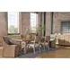 Griffith Park Beige Upholstered Cord Back Side Chair Set of 2
